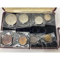 King George VI 1937 specimen coin set, fifteen coins from farthing to crown including Maundy money, cased