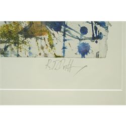 Robert J Dutton (Yorkshire Contemporary): 'Low Winter Tide - Church Bay Anglesey', limited edition colour print signed titled and numbered 1/50, 55cm x 58cm