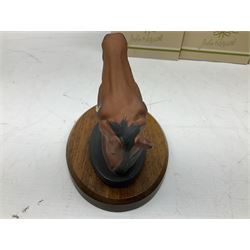 Beswick set of horse head wall plaques 'Champions all', comprising Arkle no.2700, The Minstrel no.2701, Red Rum no.2702, Troy no.2699, all with original boxes