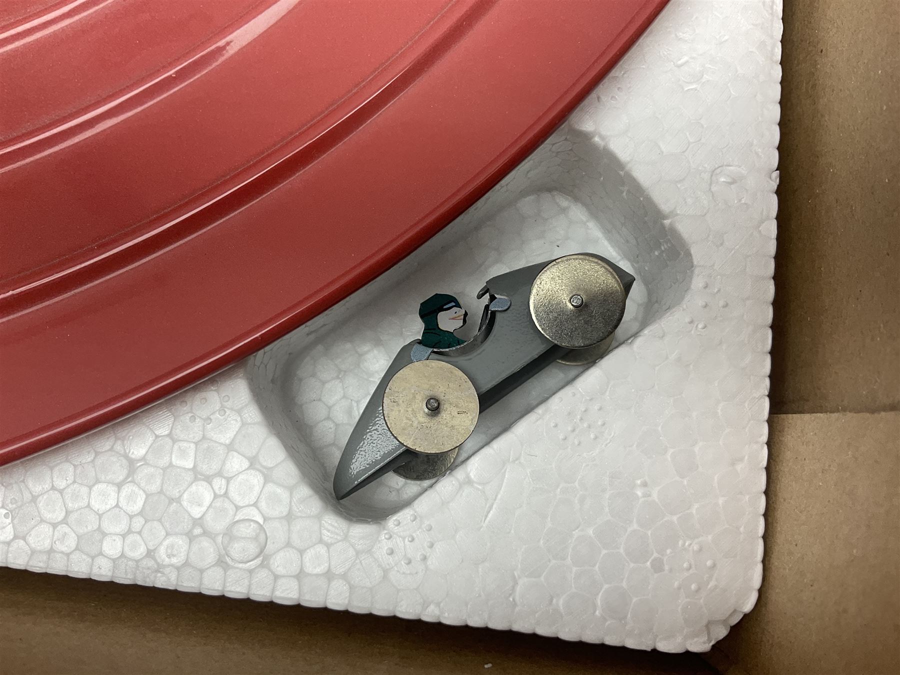 Schylling - six tinplate models comprising Sir Ian’s Bluebird racing car, Speedway Auto Racer, two Aluminium Airships, Tin Speedboat and Ernest in the Music Box; all in original boxes 