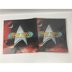 Star Trek collectables to include limited edition 30th Anniversary boxed VHS collectors set no. 002580, and further DVDs, books etc in one box