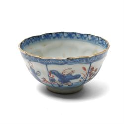 Collection of Chinese ceramics, including a famille rose vase, with apocryphal Qianlong marks to base, 18th century blue and white plate, two blue and white cups, Kangxi bowl (a/f), and others (10)