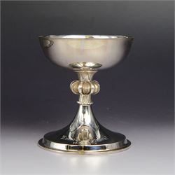 Limited edition silver goblet, a replica of the Lincoln Chalice discovered in the grave of...