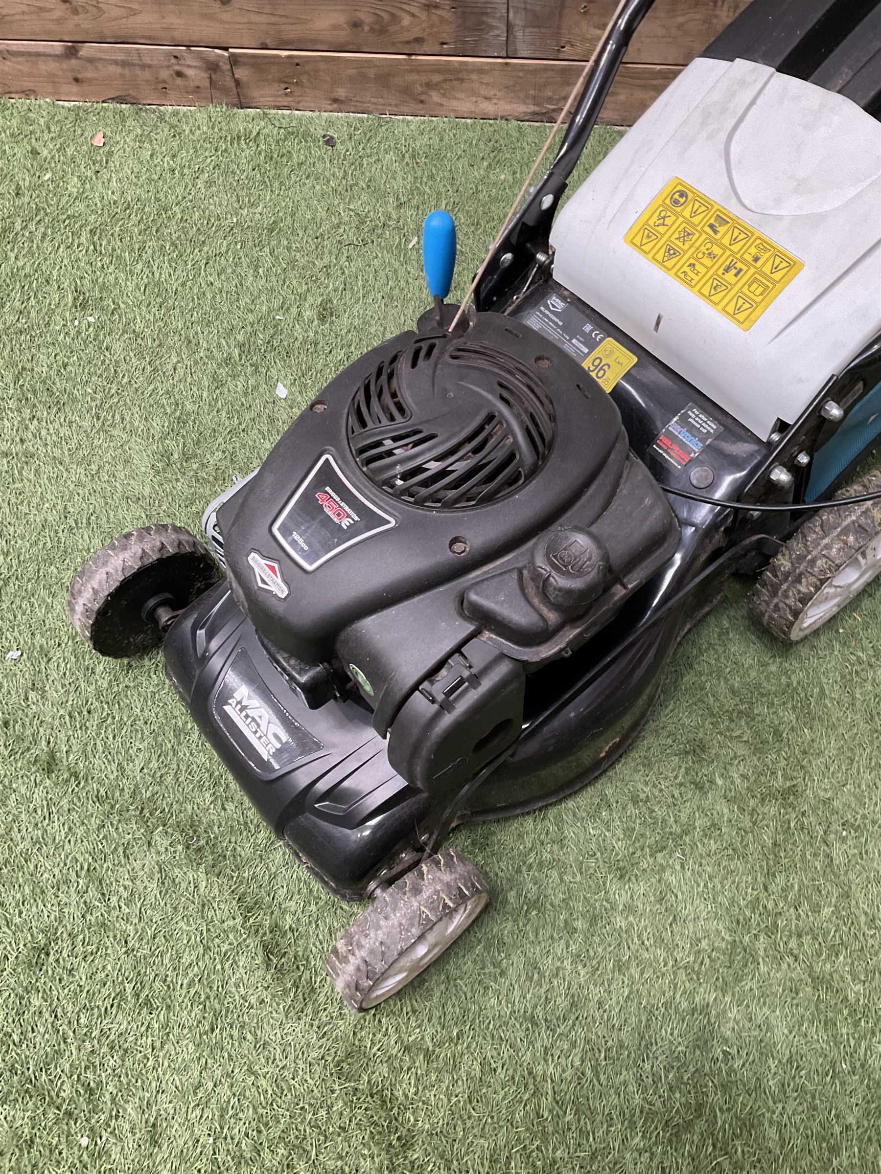 MacAllister 14” rotary lawnmower, Briggs & Stratton 450E 125cc engine  - THIS LOT IS TO BE COLLECTED BY APPOINTMENT FROM DUGGLEBY STORAGE, GREAT HILL, EASTFIELD, SCARBOROUGH, YO11 3TX