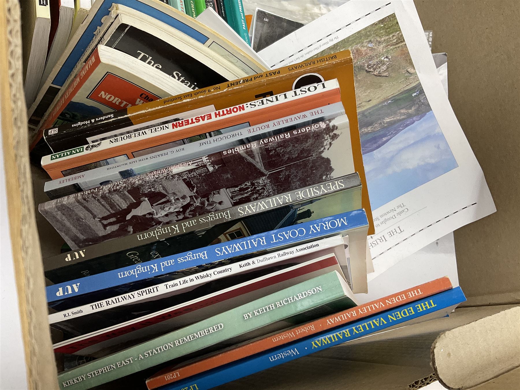 Collection of bus related magazines dating from the 1960s and later, to include Buses Illustrated Magazine, by Ian Allen, Bus & Coach Preservation magazine, Bus Fayre magazine, together with books relating to trans, railway interest etc in six boxes