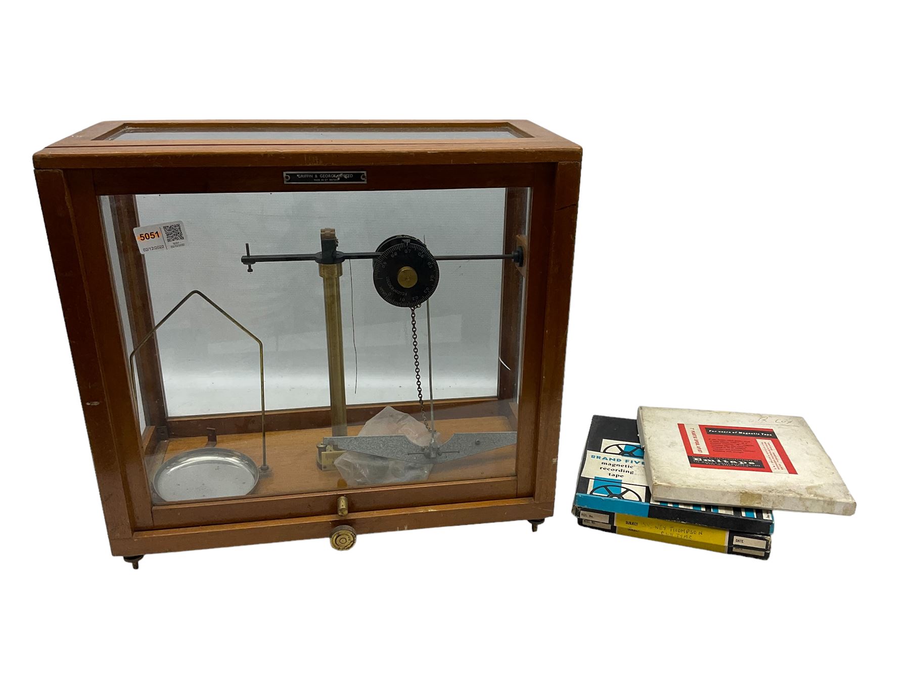 Griffin & George spring balance scales with Microid Chain dial in case, together with four boxed 7