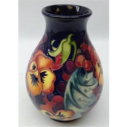  Moorcroft Fruit Feast pattern vase designed by Emma Bossons, dated 2017 signed in gold pen, H19.5cm   