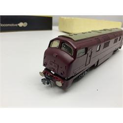 Trix Twin Railways - Warship Type 4 Diesel Hydraulic B-B locomotive 'Vanguard' No.D801; another similar incomplete locomotive; both boxed; and an LMS 4-wheel tender (3)