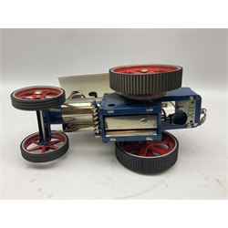 Wilesco steam roller traction engine, boxed