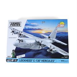 Two Cobi Bricks 1:61 scale Armed Forces model aircraft sets, comprising no. 5838 Lockheed C-130J 'Super Hercules' and no. 5839 Lockheed C-130 'Hercules', both in sealed boxes
