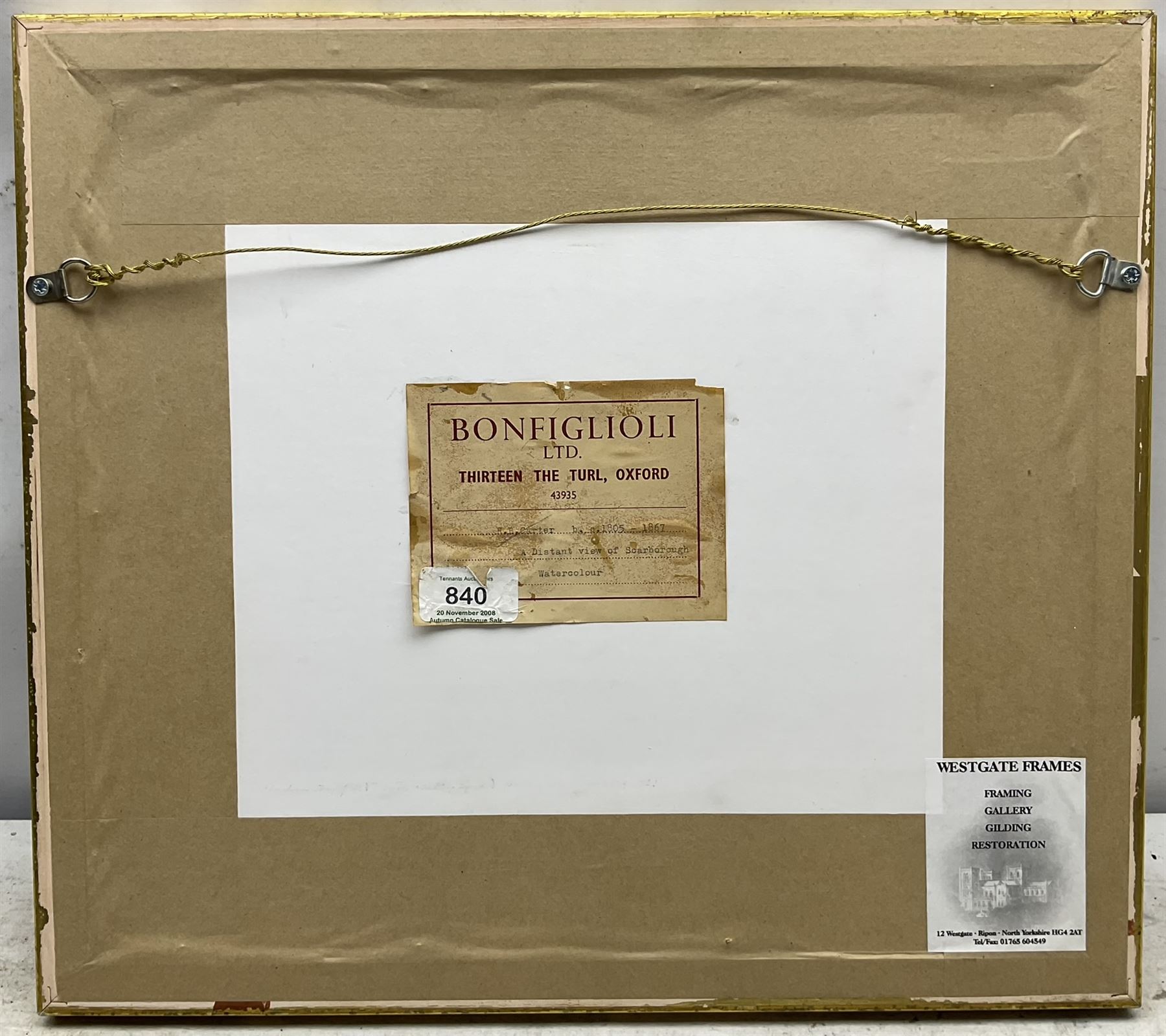 Attrib. Theodore Henry Adolphus Fielding (British 1781-1851): Continental Coastal Landscape, watercolour unsigned 14cm x 20cm 
Provenance: private local collection, purchased Tennants Auctioneers 20th November 2008 Lot 840