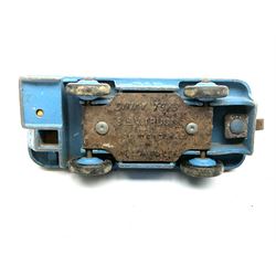 Dinky - six unboxed and playworn early die-cast commercial vehicles including French made Studebaker M16 covered wagon, Trojan Oxo van, B.E.V. Truck, Dodge Tipper, Royal Mail Van etc (6)