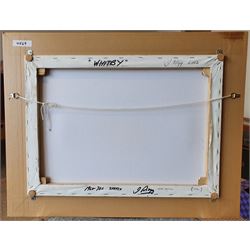 Jack Rigg (British 1927-): 'Whitby', oil on canvas signed, titled dated 2012 and inscribed '1960s-70s sketch' verso 40cm x 55cm