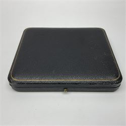 Five silver coffee spoons, together with one other, hallmarked, silver jewellery and costume jewellery in a wooden jewellery box