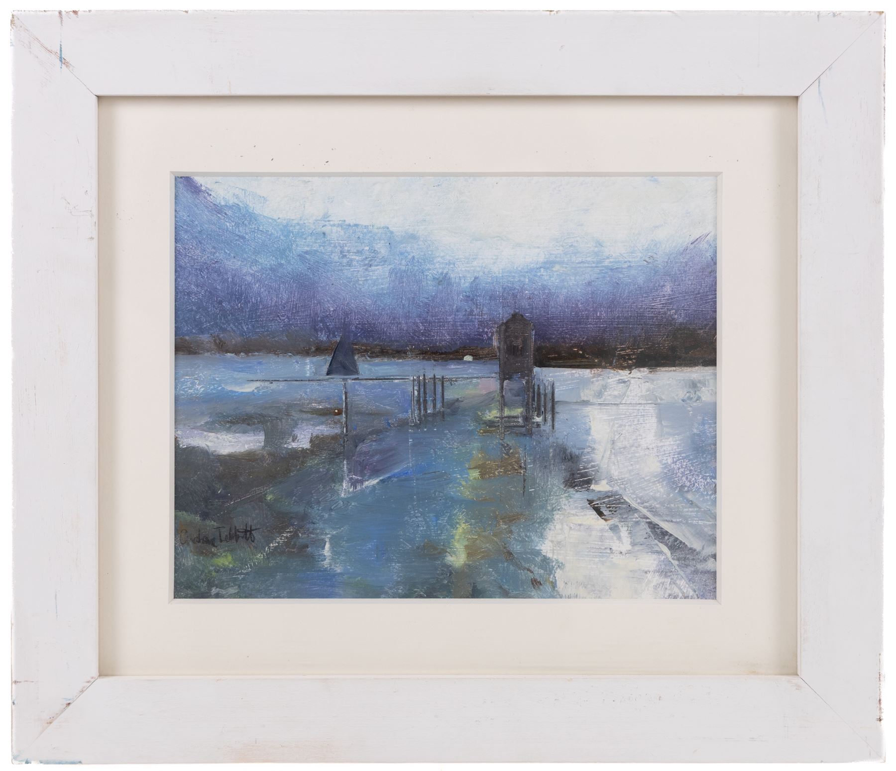 Grahame Tebbutt (British Contemporary): Towards the Sea, pair oils on board signed 18cm x 23cm (2)