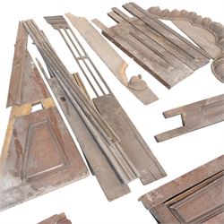 Architectural Salvage - Quantity of 19th century oak church panelling , pierced and carved posts, scalloped frieze, lancet panel etc
Note: Removed in the 19th century from the church in the grounds of a private Yorkshire estate 
Provenance: property of a Nobleman