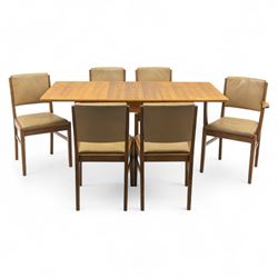 Gordon Russell - mid 20th century teak dining suite, comprising rectangular extending dini...