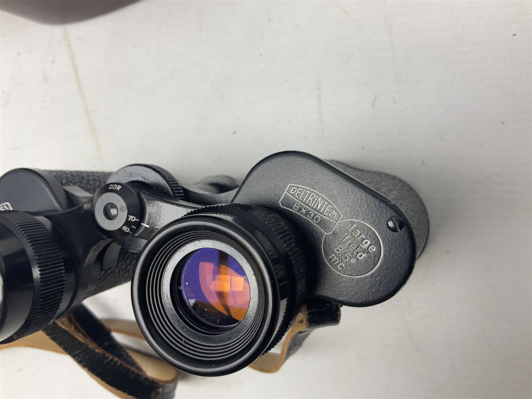 Carl Zeiss Jena 8x30 Deltrintem binoculars in original case, serial no. 5957951