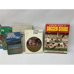 Crystal Palace signed leather football, late 1990s, including Steve Coppell, Simon Rodger, Tony Folan, Gareth Graham, Jamie Smith etc; and quantity of football books including 1966 World Cup booklets etc