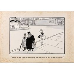 Stanley McMurtry (Mac) (British 1936-) original cartoon presented to Arthur C Clarke by the artist and the Daily Mail 1996, together with other items gifted to Arthur C Clarke, including Annigoni limited edition print of Sri Lankan model Sharmini signed and dedicated to Arthur and his brother by the model, two framed images of Earth, a Russian address book with a hand-written dedication to the first page and a framed image of a 22cm Ion Thruster, largest H85cm

Notes: This item is from the private collection of Arthur C. Clarke's brother.