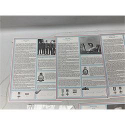76 Squadron - small archive of photographs, signatures etc; signed copy of Conversations with a Rear gunner by Tony Winser; and collection of signatures of WW2 pilots and aircrew, some original but most facsimile/copies, including Lt. Col. W.A. Bishop VC, DSO, MC, DFC, Johnnie Johnson, Bomber Command etc