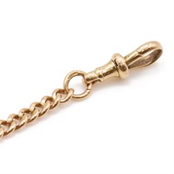 Early 20th century 9ct gold graduating curb link bracelet, with lobster clasp, links stamped 9 375