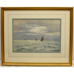  'Off for the Night', watercolour signed by Charles William Adderton (British 1866-1944), titled verso 23cm x 34cm  