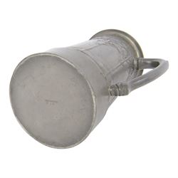 David Veasey for Liberty & Co pewter twin handled loving cup, decorated with honesty tree and embossed with the words 'For Old Times Sake', impressed beneath English Pewter 010