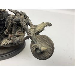 Terry Pratchett Discworld figure, Death on a Motorcycle DW44, designed by Clarecraft
