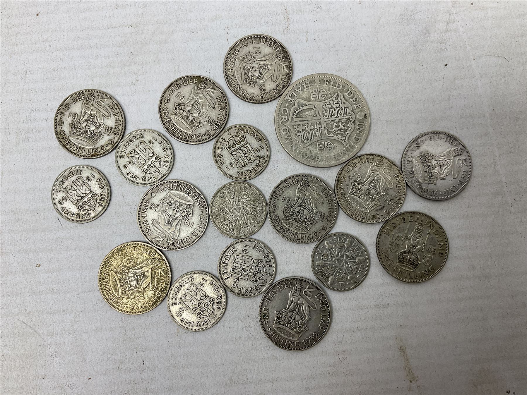 Approximately 90 grams of pre 1920 Great British silver coins, approximately 120 grams of pre 1947 Great British silver coins, George III cartwheel penny and twopence and George IV Irish 1823 penny 