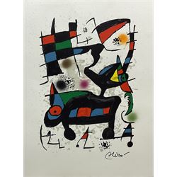 Joan Miro (Spanish 1893-1983): 'Oda a Joan Miro', chromolithograph pub. Poligrafa Obra Grafica 27th Nov. 2007, 44cm x 33cm with certificate (unframed)