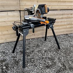 Evolution Rage 3 Mitre saw with foldable stand - THIS LOT IS TO BE COLLECTED BY APPOINTMENT FROM DUGGLEBY STORAGE, GREAT HILL, EASTFIELD, SCARBOROUGH, YO11 3TX