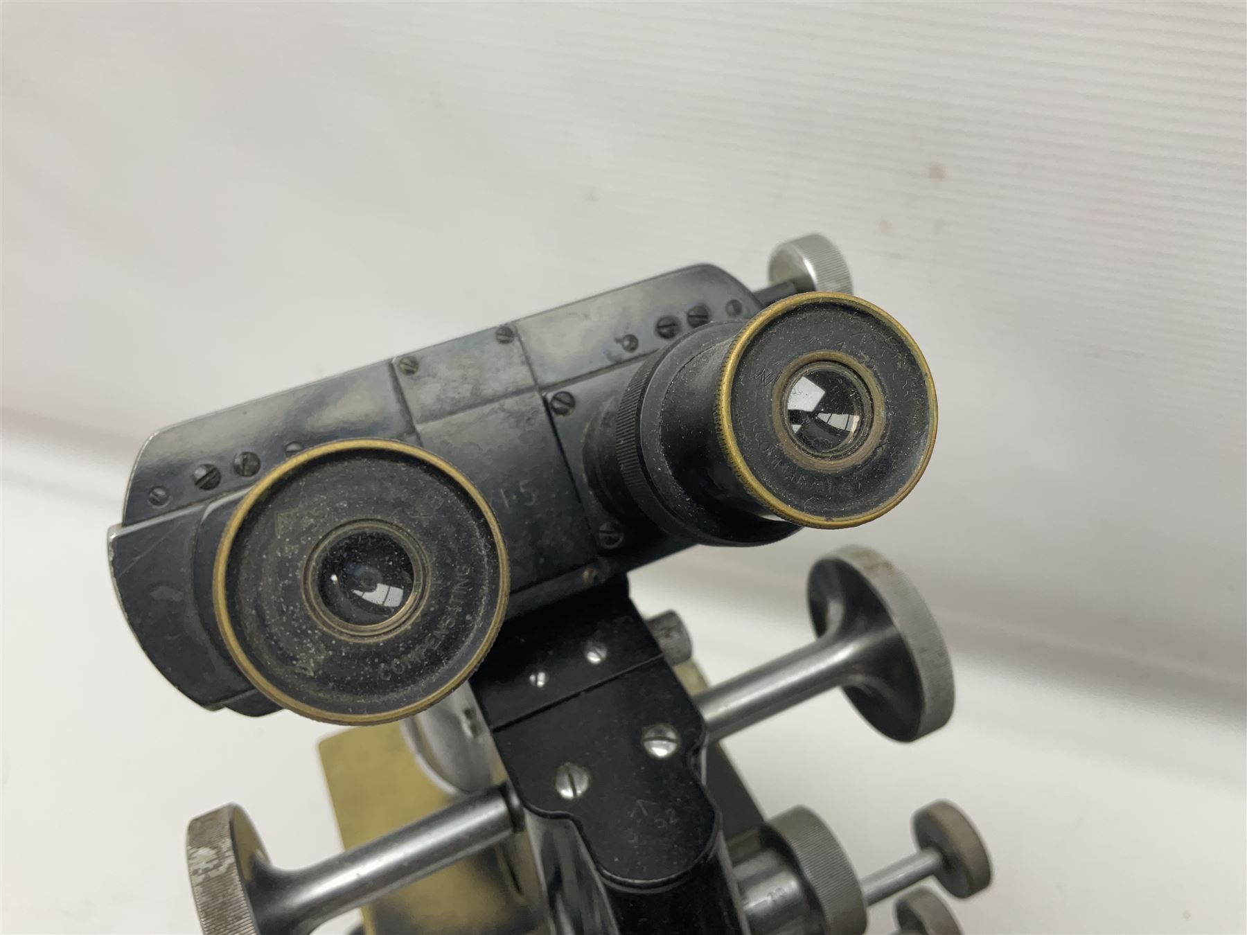 Three Binocular microscopes, comprising two W. Watson & Sons Bactil no 110331 and 107773 and Tasco LMSQF-F