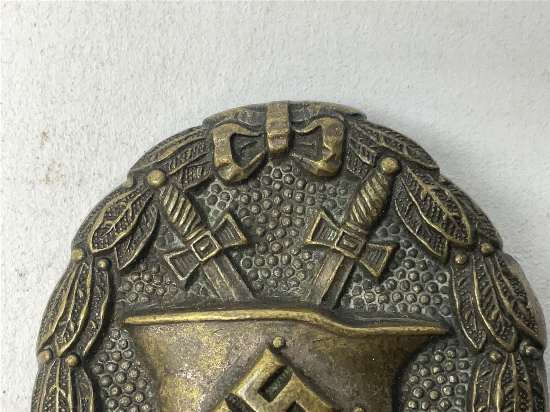 WW2 German General Assault badge and a Wound badge (2)