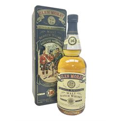 Glen Moray 16 year old Single Highland Malt Scotch Whisky, 70cl 43%, in original Highland Regiments presentation tin 