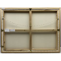 Gemma Watson (British Contemporary): Lady Palmer's Cottage Runswick Bay, acrylic on canvas signed, titled with artist's Studio Card verso 66cm x 101cm 