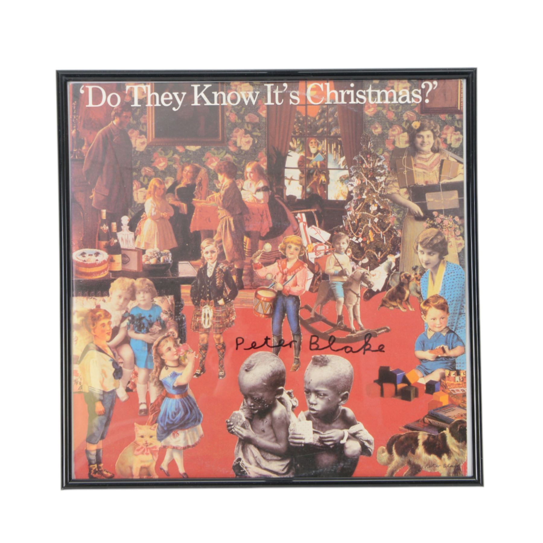 Peter Blake (British 1932-): 'Do They Know It's Christmas?', framed vinyl 12