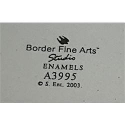 Two Beswick figures, composing The Snowman and Father Christmas, together with Border Fine Arts Enamel dish depicting a scene from The Snowman A3995, all in original boxes 