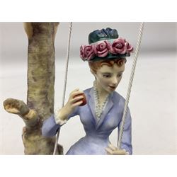 Two Royal Worcester figures from the Victorian Ladies series comprising of Alice and Cecilia, H21cm 