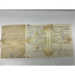 WW2 German Luftwaffe Service Record Folder and Book