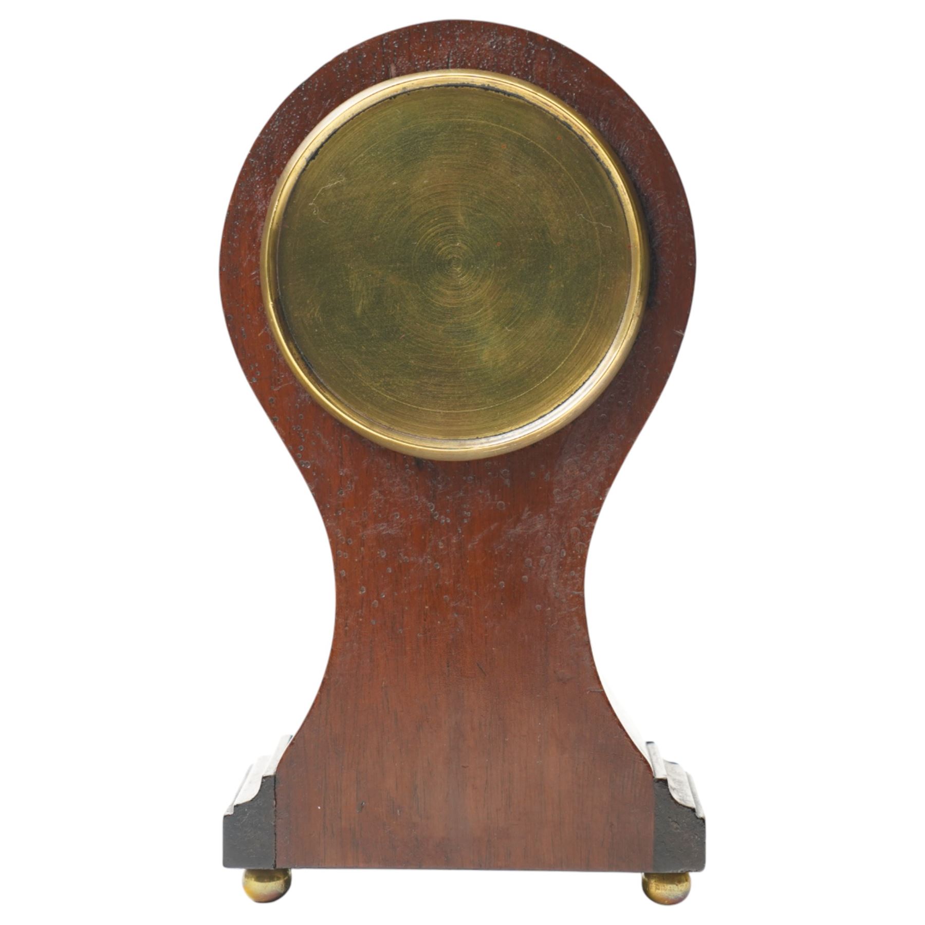 Edwardian “balloon” table clock with a quartz movement.