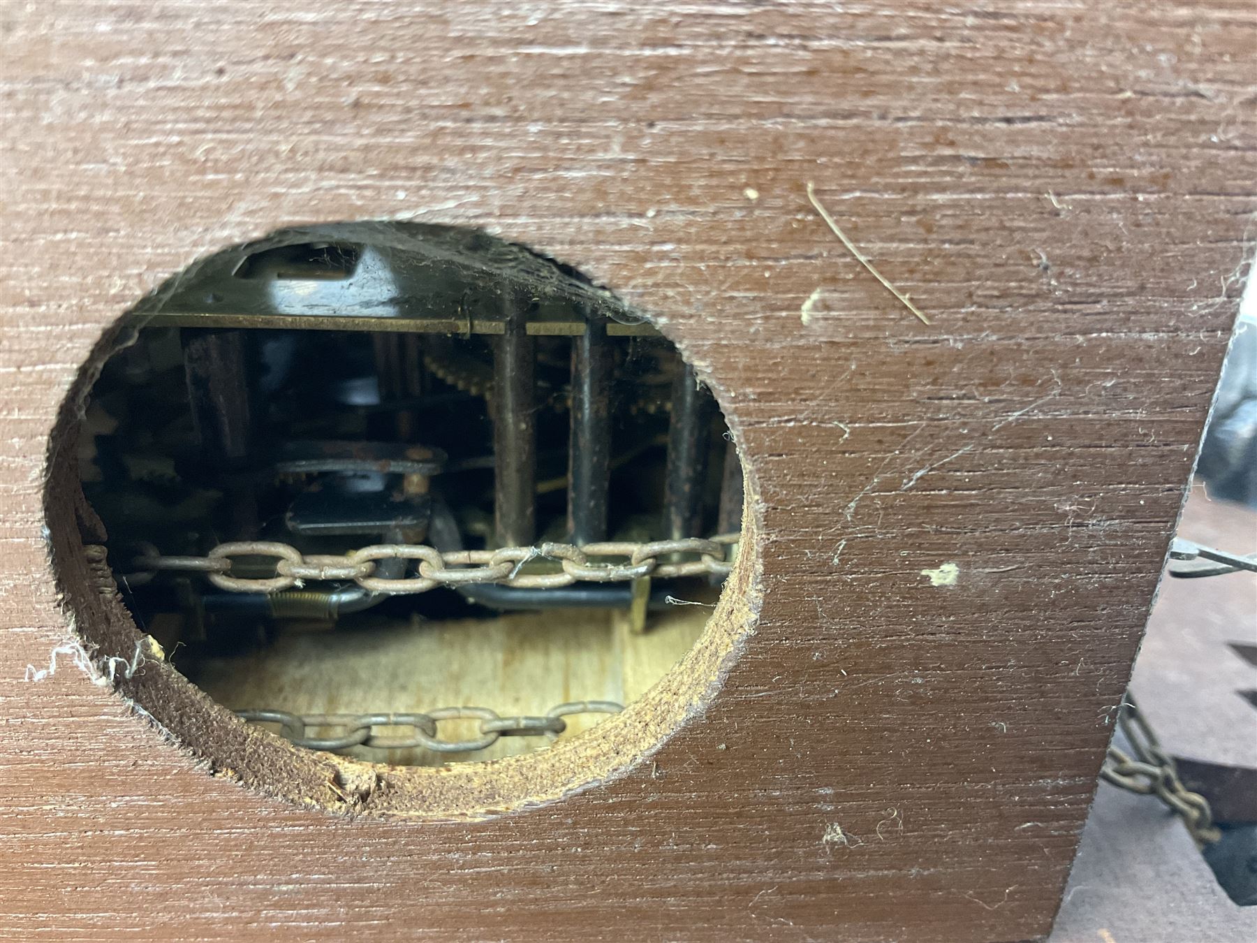 Three 20th century cuckoo clocks and weights for parts or repair