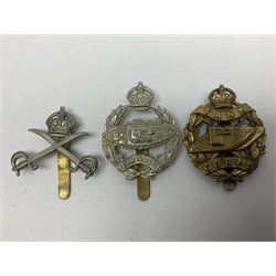 Twenty-seven military metal cap badges including Royal tank Corps, Reconnaissance Corps, Royal Armoured Corps, Royal Corps of Signals, Womens Army Auxiliary Corps, Queen Mary's Army Auxiliary Corps, Auxiliary Territorial Service,  Royal Engineers, REME, Army physical Training Corps etc 