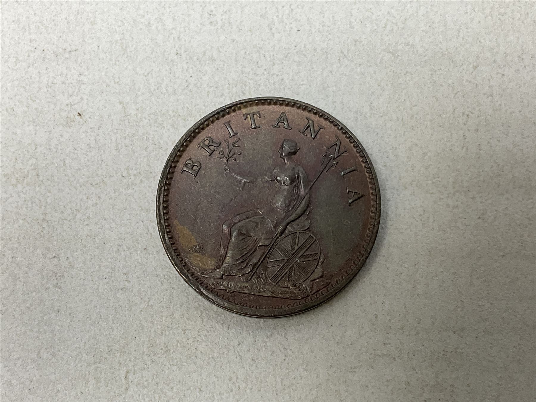 George III 1806 farthing coin