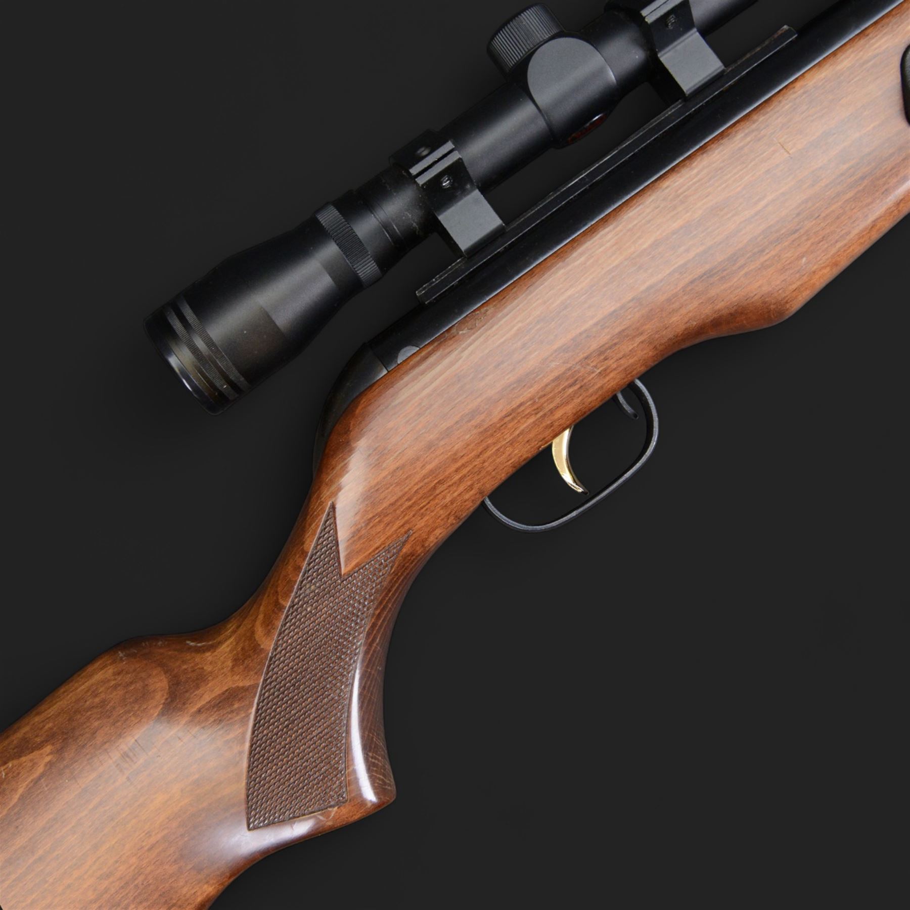 Gamo Maxima .22 break barrel air rifle, serial no 04-183689-04, with Gamo sight, in gun sleeve, L121cm
