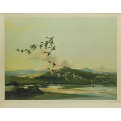 Vernon Ward (British 1905-1985): Mallards Rising, colour print signed in pencil pub. Frost & Reed 1947, 48cm x 61cm