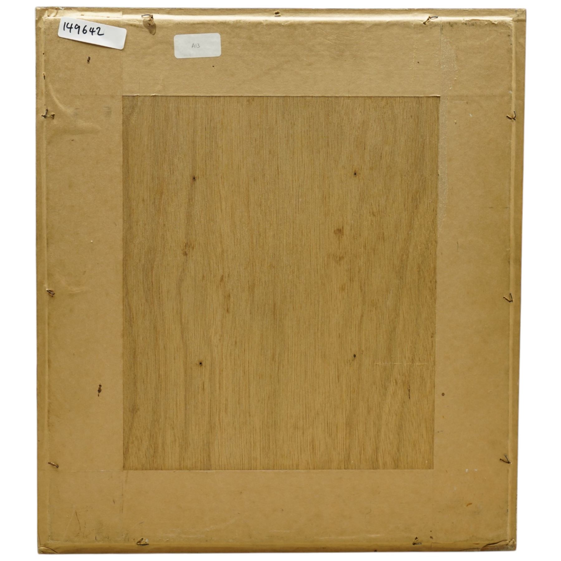 Lajos Kassák (Hungarian 1887-1967): 'MA Kepeskonyv', colour abstract lithograph signed with clipped signature laid onto paper 29cm x 25cm
Notes: a pioneering Hungarian avant-garde artist, writer and theorist, celebrated for his constructivist Bildarchitektur works that fused geometric abstraction with radical modernist ideals