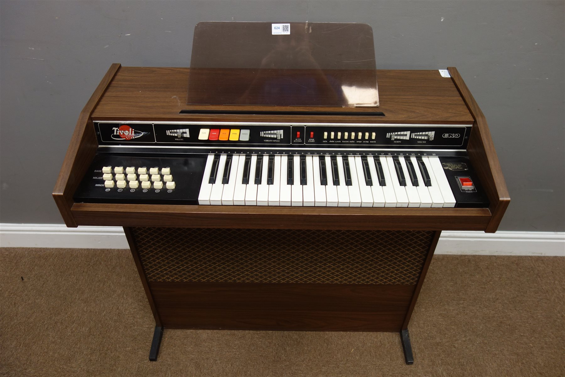 Tivoli Star EKO small electric organ, W88cm, H85cm, D44cm Antiques