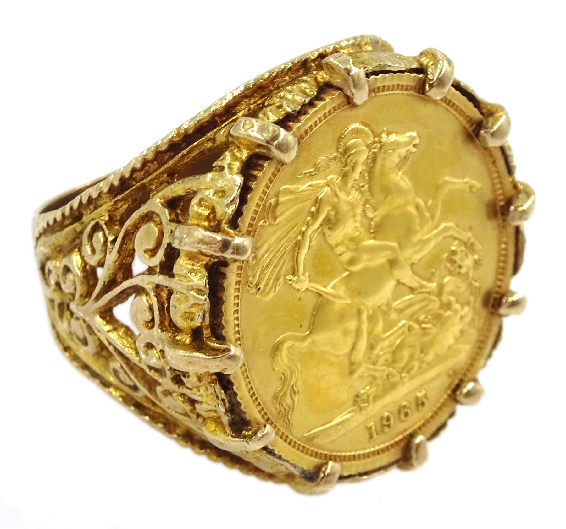 Queen Elizabeth II 1965 gold full sovereign coin | Jewellery | 99188