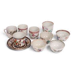 18th century Chinese export grisaille cup, decorated with Juno, the Roman Goddess of marri...